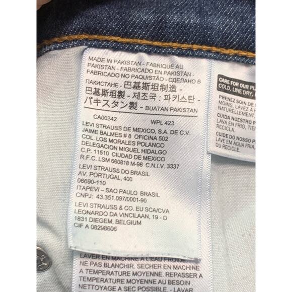 Levi’s Wedgie Skinny Raw Hem Cropped sz 32 Stretch Highrise - Picture 9 of 10